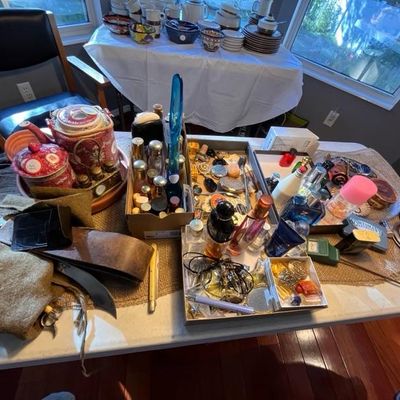 perfumes, vanity items, and decorative ceramics
