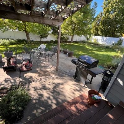 Outdoor patio, lawn care equipment 
