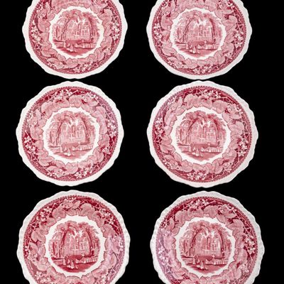 Vintage Vista Pattern Mason's China Plates