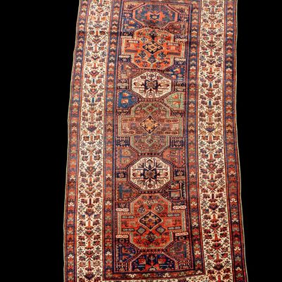 Hand-Knotted Persian Bidjar Runner