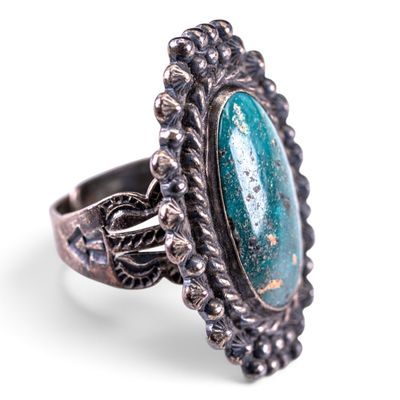 Vintage Turquoise and Silver Ring