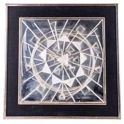 Vintage Mirror and Lucite Wall Sculpture