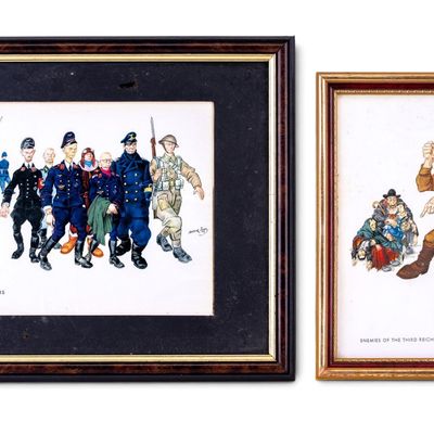 Two A. Szyk WWII Figures Illustrations