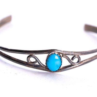 Turquoise and Silver Bracelet