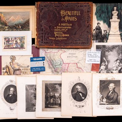 Antique Paris Album, Lithos, Papyrus, Map (28pcs)