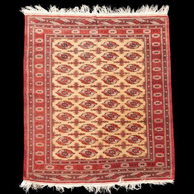 Semi Antique Turkmen Area Rug