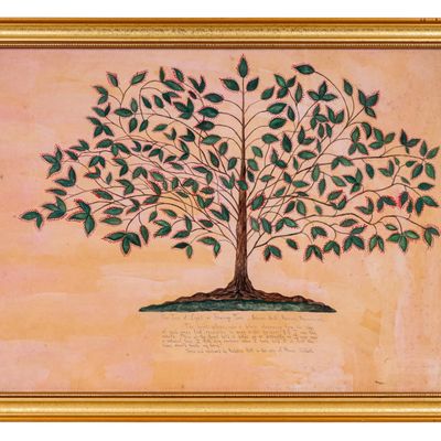 Folk Art After Hannah Cohoon "Tree of Light"