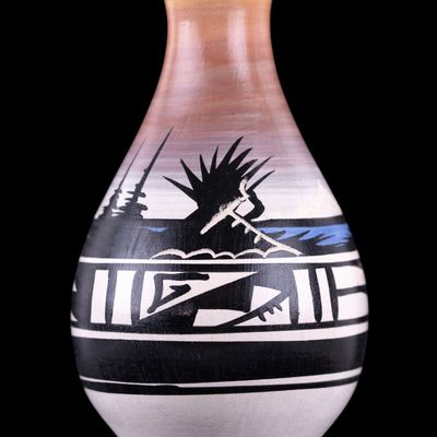 Signed Navajo Art Pottery Bud Vase