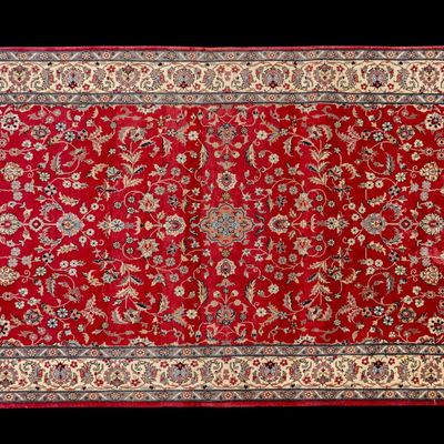 Hand-Knotted Floral Oriental Rug