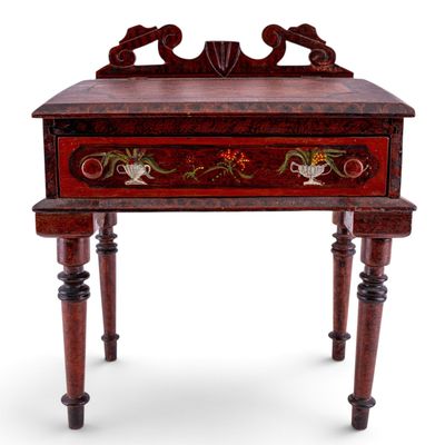 Doll-House Miniature Painted Writing Desk