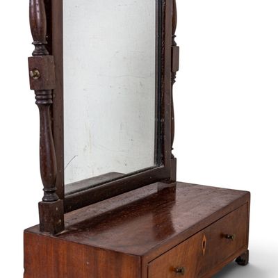 19th C Table-top Shaving Mirror