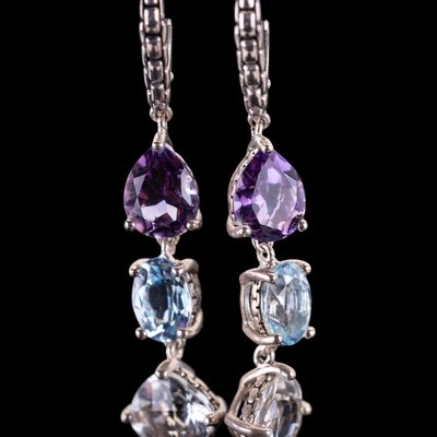 JAI Sterling Gem Earrings