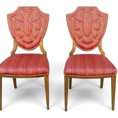 Vintage Shield-Back Dining Chairs
