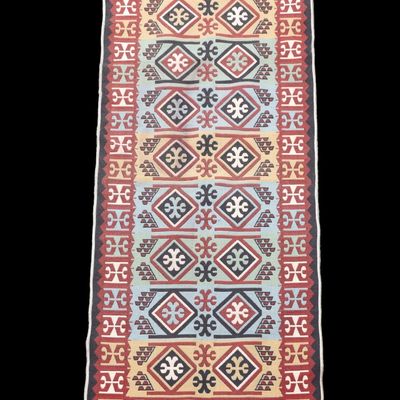Vintage Flat-Woven Kilim Runner