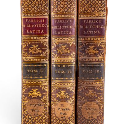 1770s Fabricii Bibliotheca Latina Vol. 1-3 Ernesti