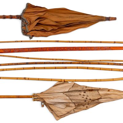 20th C Carnival Canes & Parasols (8pcs)