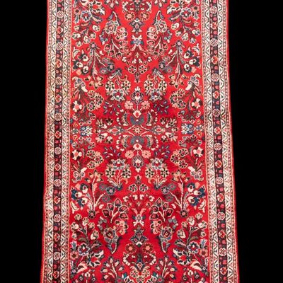 Semi Antique Sarouk Area Rug