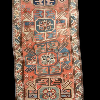 Antique Kazak Area Rug