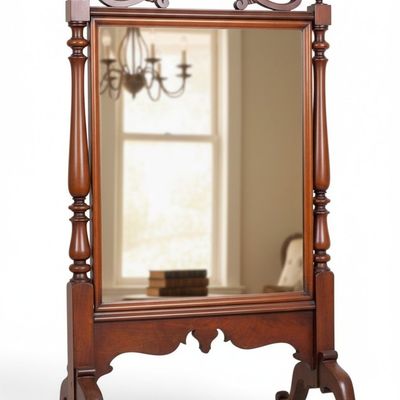 Antique Mirrored Fireplace Screen
