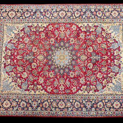 Hand-Knotted Persian Area Rug
