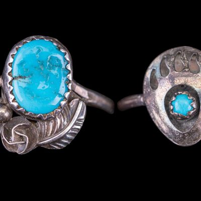 Pair of Turquoise Rings