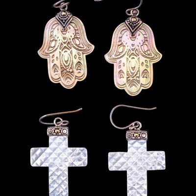 Sterling and Shell Earrings