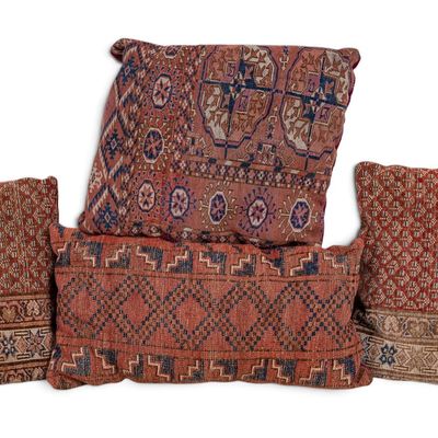Antique Persian Throw Pillows (4)