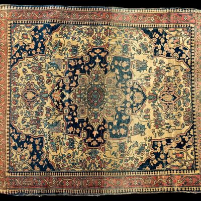 Persian Kashan Motasham Area Rug