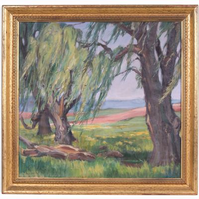 Signed Oil on Canvas in Gilt Frame