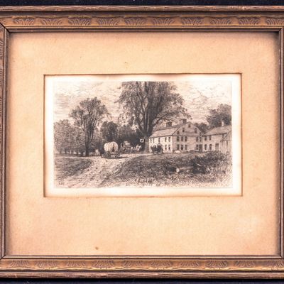 A. F. Bellows Framed Etching