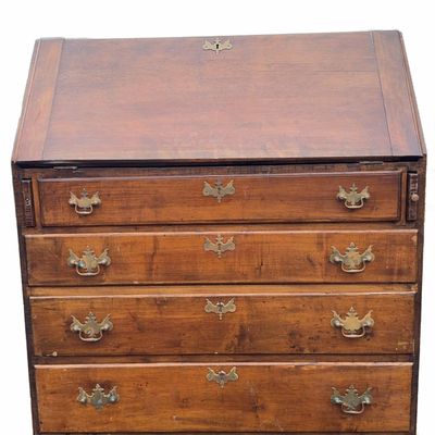 Chippendale Slant Front Desk Circa 1800