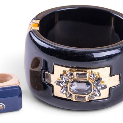 Wide Bangle and Ring
