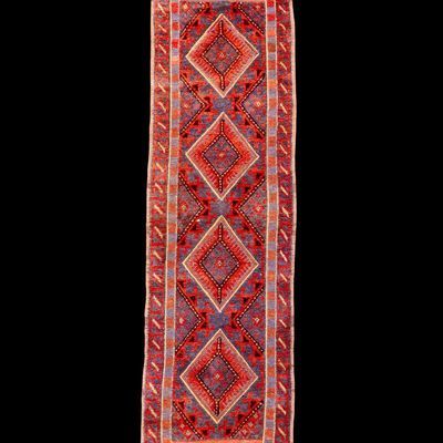 Semi Antique Baluchi Runner Rug