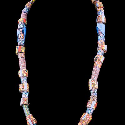 Antique Venetian Glass Trade Bead Necklace