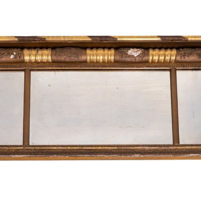 19th C Giltwood Over the Mantel Mirror