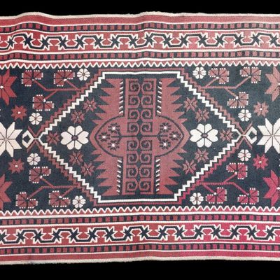 Hand-Knotted Double-Sided Kilim Area Rug