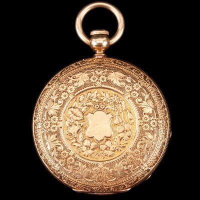 18k Gold Waltham Hunt Case Pocket Watch