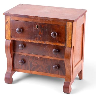 American Empire Salesman Sample Chest Drawers