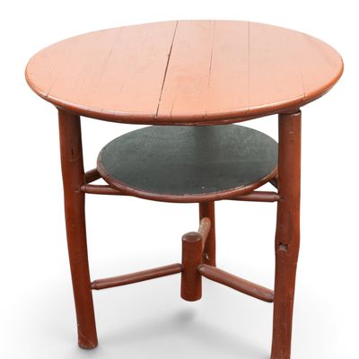 Painted Wooden Adirondack Round Table
