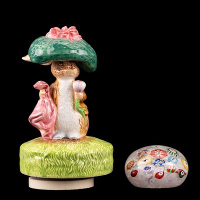 Schmid Music Box & Millefiori Art Glass