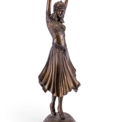 Bronze Art Deco Dancer Sculpture