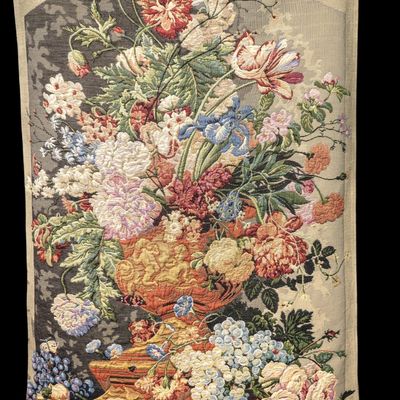 French Woven Tapestry Floral Design