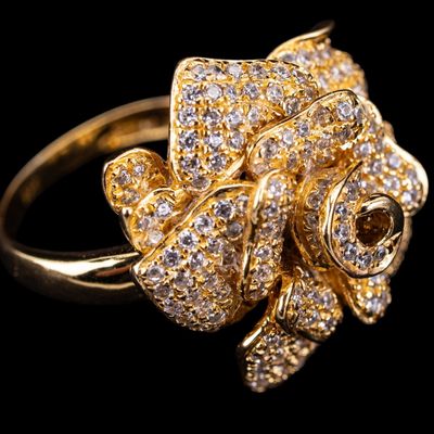 Sterling Silver Rose Ring