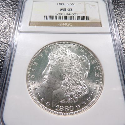 1880-S NGC MS63 MORGAN SILVER DOLLAR