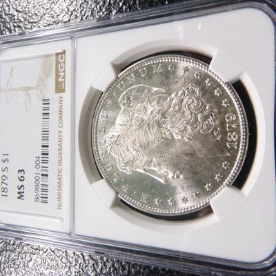 1879-S NGC MS63 MORGAN SILVER DOLLAR