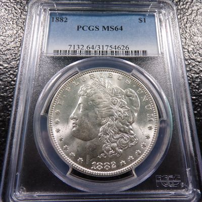 1882 PCGS MS64 MORGAN SILVER DOLLAR