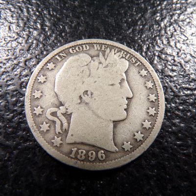1896-O BARBER SILVER HALF DOLLAR