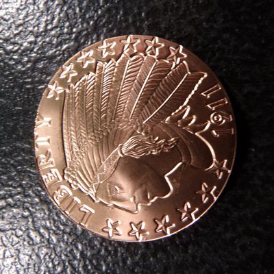INDIAN HEAD STYLE 1 OUNCE .999 FINE COOPER