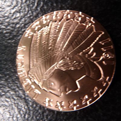 INDIAN HEAD STYLE 1 OUNCE .999 FINE COOPER