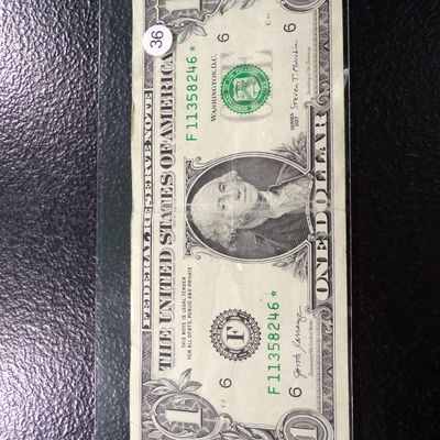 2017 GREEN SEAL $1 FEDERAL RESERVE STAR NOTE